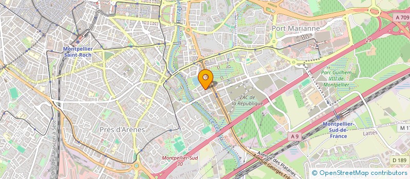 localisation de l'entreprise MONSIEUR OLIVIER BRUN à MONTPELLIER