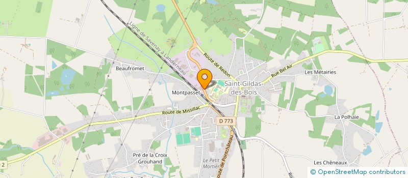 localisation de l'entreprise MONSIEUR OLIVIER BRUN  SAINT-GILDAS-DES-BOIS