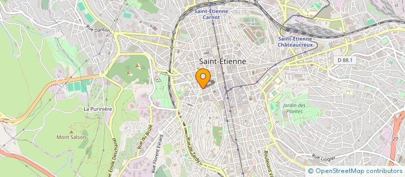 localisation de l'entreprise MONSIEUR OLIVIER BRUN  SAINT-ETIENNE