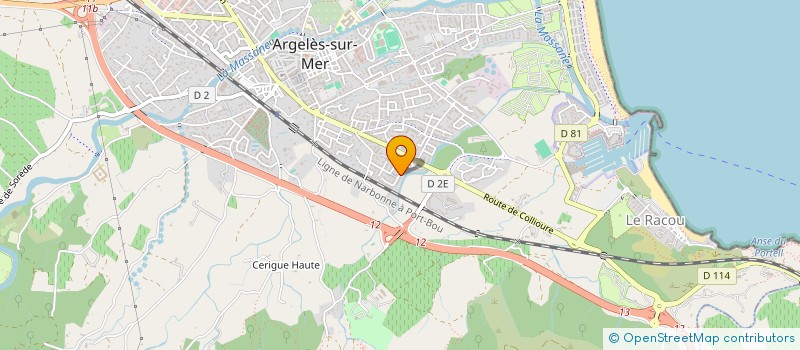 localisation de l'entreprise MONSIEUR OLIVIER BRUNEL à ARGELES-SUR-MER