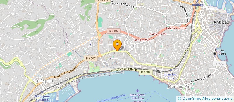 localisation de l'entreprise MONSIEUR OLIVIER BRUNET à ANTIBES
