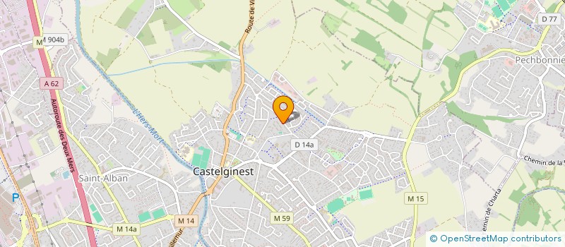 localisation de l'entreprise MONSIEUR OLIVIER BRUNI  CASTELGINEST