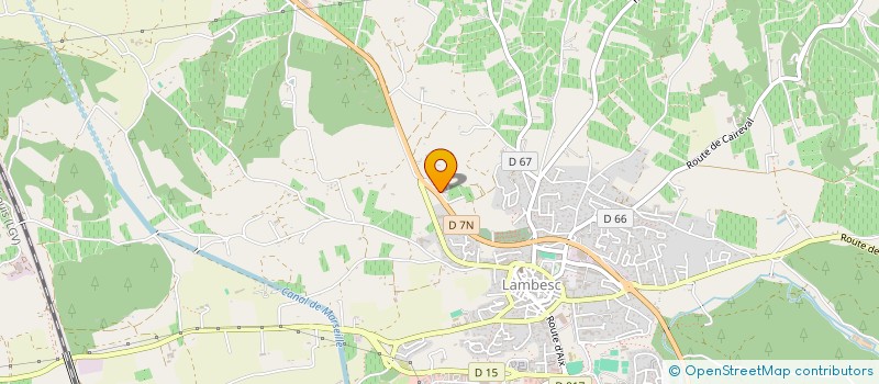 localisation de l'entreprise MONSIEUR OLIVIER BRUNO THOMAS  LAMBESC