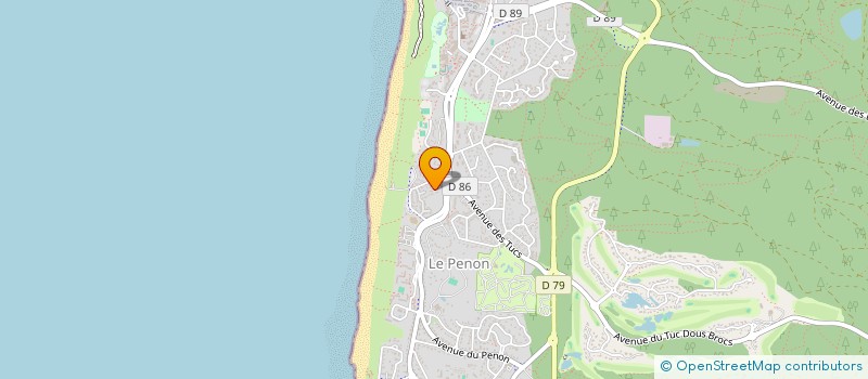 localisation de l'entreprise MONSIEUR OLIVIER BRUSCHI  SEIGNOSSE