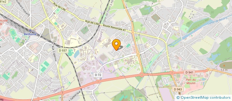 localisation de l'entreprise MONSIEUR OLIVIER BRYNDZA  BEUVRY