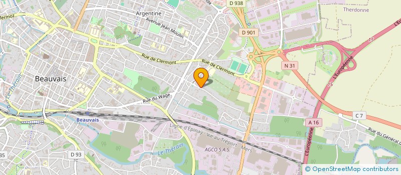 localisation de l'entreprise MONSIEUR OLIVIER BUDAI  BEAUVAIS