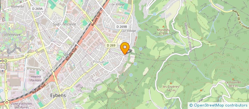 localisation de l'entreprise MONSIEUR OLIVIER BUISSON  SAINT-MARTIN-D'HERES