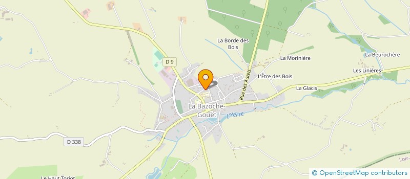 localisation de l'entreprise MONSIEUR OLIVIER BURAY à LA BAZOCHE-GOUET