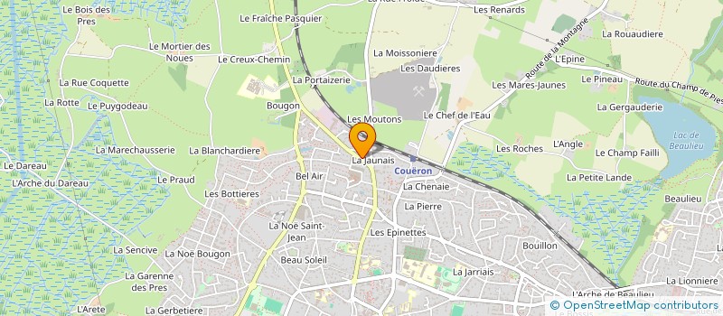 localisation de l'entreprise MONSIEUR OLIVIER BURGER à COUERON