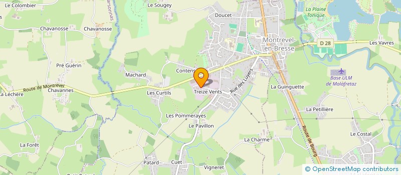 localisation de l'entreprise MONSIEUR OLIVIER BURTIN à MONTREVEL-EN-BRESSE