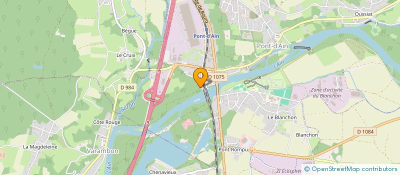 localisation de l'entreprise MONSIEUR OLIVIER CABAN CHASTAS à PONT-D'AIN