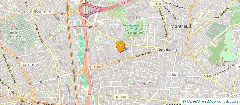 localisation de l'entreprise MONSIEUR OLIVIER CADET à MONTREUIL