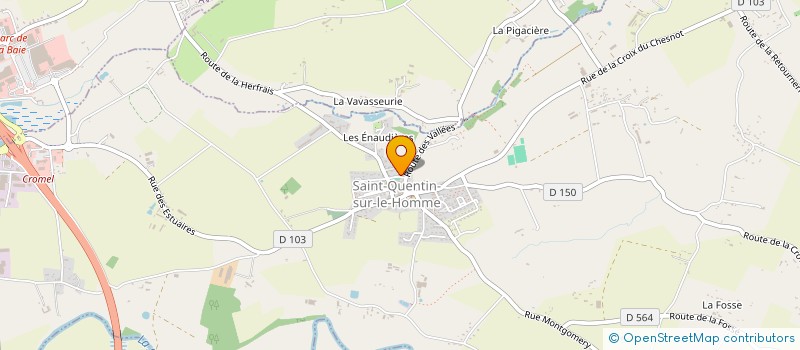 localisation de l'entreprise MONSIEUR OLIVIER CADOT  SAINT-QUENTIN-SUR-LE-HOMME