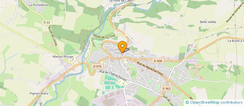 localisation de l'entreprise MONSIEUR OLIVIER CAGNA à DOMFRONT EN POIRAIE