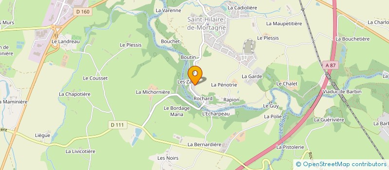 localisation de l'entreprise MONSIEUR OLIVIER CAILLEAUD  MORTAGNE-SUR-SEVRE