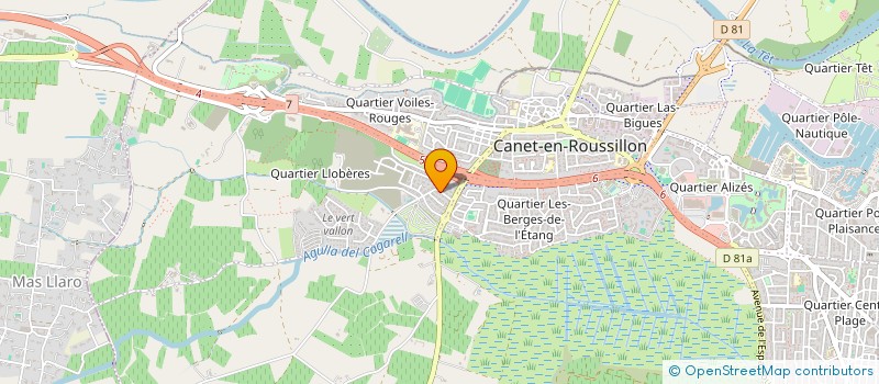 localisation de l'entreprise MONSIEUR OLIVIER CALAS  CANET-EN-ROUSSILLON