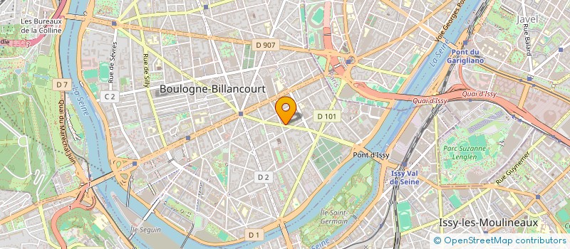 localisation de l'entreprise MONSIEUR OLIVIER CALLEGARI  BOULOGNE-BILLANCOURT