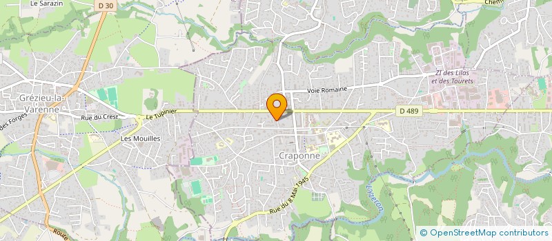 localisation de l'entreprise MONSIEUR OLIVIER CALLET  CRAPONNE