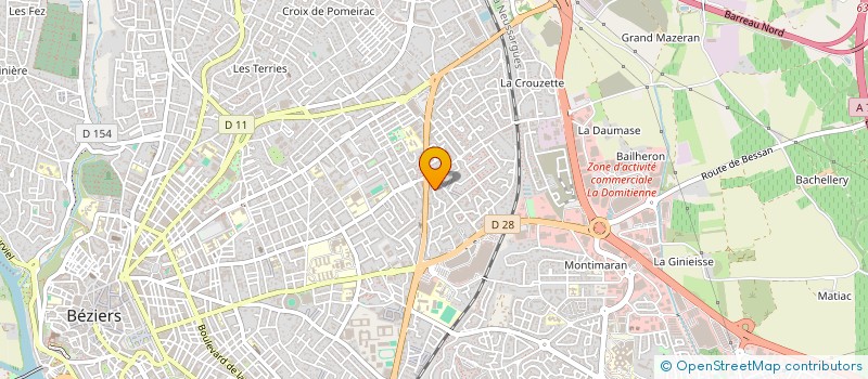 localisation de l'entreprise MONSIEUR OLIVIER CAMILLE à BEZIERS