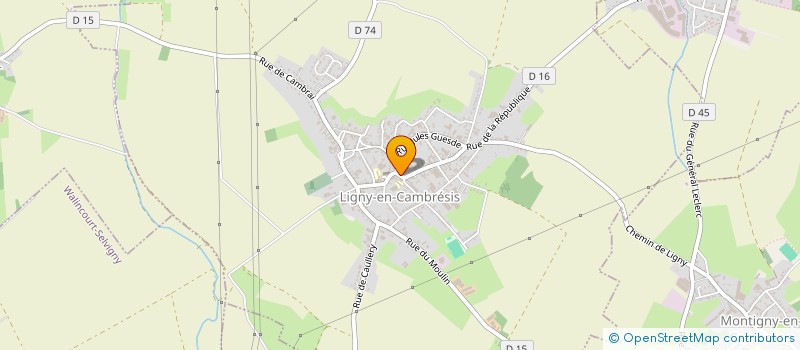 localisation de l'entreprise MONSIEUR OLIVIER CANONNE  LIGNY-EN-CAMBRESIS