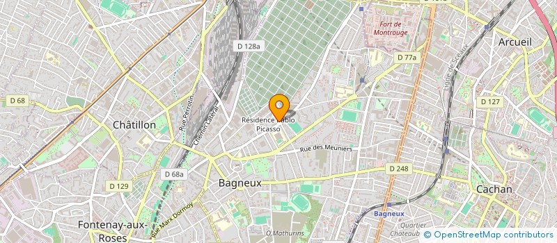 localisation de l'entreprise MONSIEUR OLIVIER CANTENYS à BAGNEUX