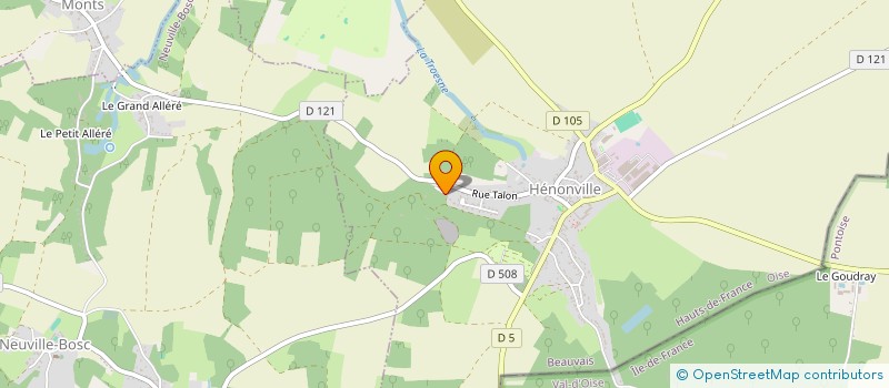 localisation de l'entreprise MONSIEUR OLIVIER CAQUELARD  HENONVILLE