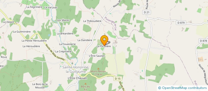 localisation de l'entreprise MONSIEUR OLIVIER CARAYON à LES YVETEAUX