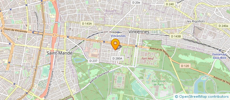 localisation de l'entreprise MONSIEUR OLIVIER CAREL à VINCENNES