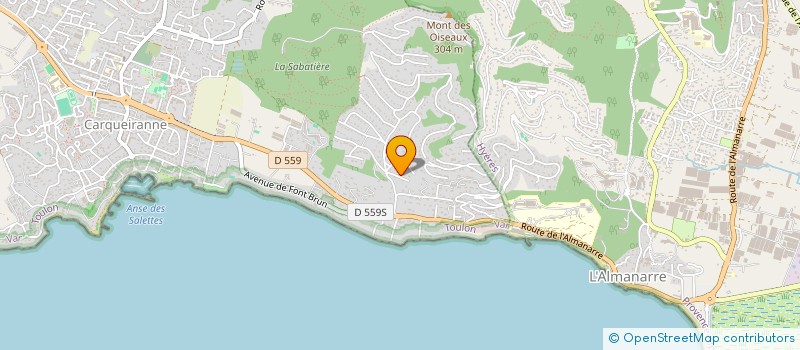localisation de l'entreprise MONSIEUR OLIVIER CARLINO  CARQUEIRANNE
