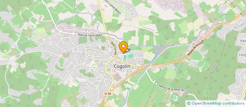 localisation de l'entreprise MONSIEUR OLIVIER CARNEIRO  COGOLIN