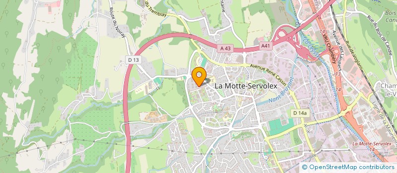 localisation de l'entreprise MONSIEUR OLIVIER CARON à LA MOTTE-SERVOLEX