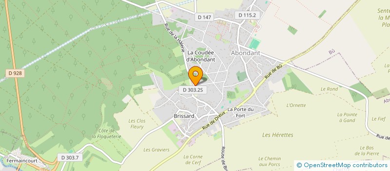 localisation de l'entreprise MONSIEUR OLIVIER CARRE à ABONDANT