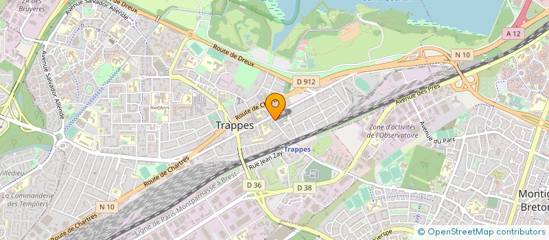 localisation de l'entreprise MONSIEUR OLIVIER CARRET à TRAPPES