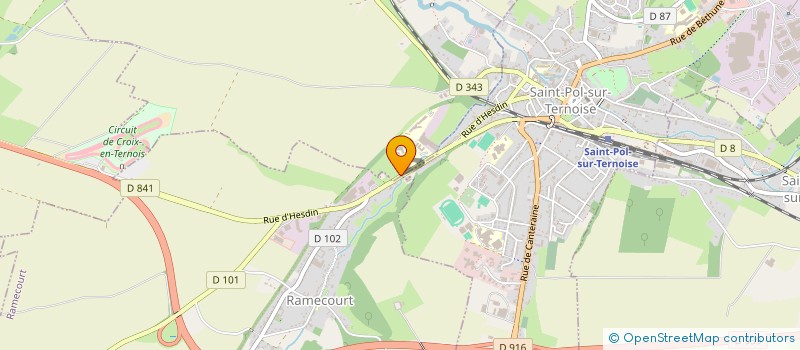 localisation de l'entreprise MONSIEUR OLIVIER CARREZ  GAUCHIN-VERLOINGT