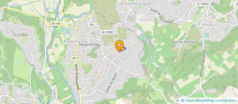 localisation de l'entreprise MONSIEUR OLIVIER CARRIERE  PRADES-LE-LEZ