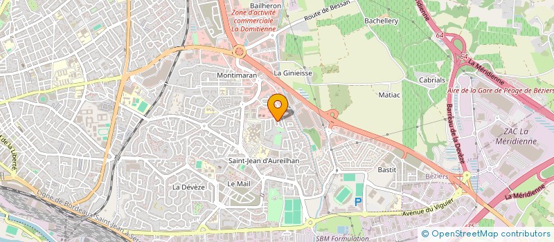 localisation de l'entreprise MONSIEUR OLIVIER CARRIERE  BEZIERS
