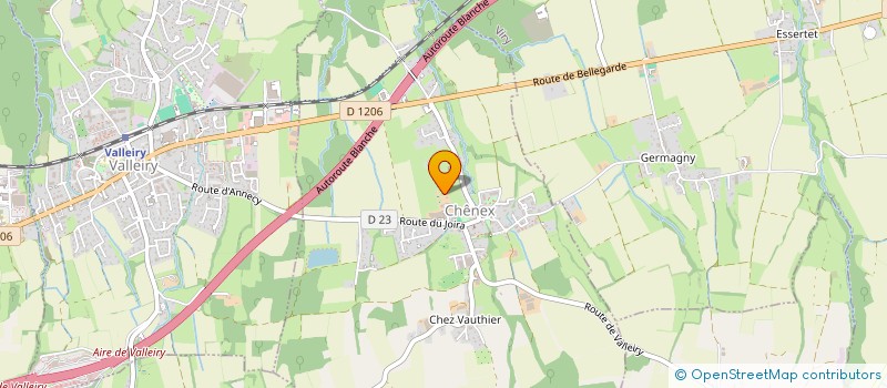 localisation de l'entreprise MONSIEUR OLIVIER CARRILLAT  CHENEX