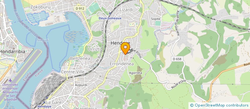 localisation de l'entreprise MONSIEUR OLIVIER CARRION  HENDAYE