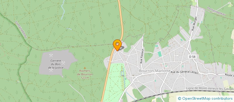 localisation de l'entreprise MONSIEUR OLIVIER CARRU  BOURRON-MARLOTTE