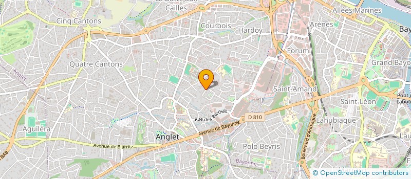 localisation de l'entreprise MONSIEUR OLIVIER CARTY  ANGLET