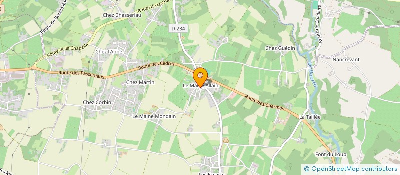 localisation de l'entreprise MONSIEUR OLIVIER CASTALDI  SAINT-BRIS-DES-BOIS