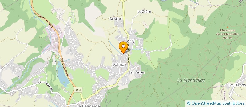 localisation de l'entreprise MONSIEUR OLIVIER CASTELLUCCIO  LA BALME-DE-SILLINGY