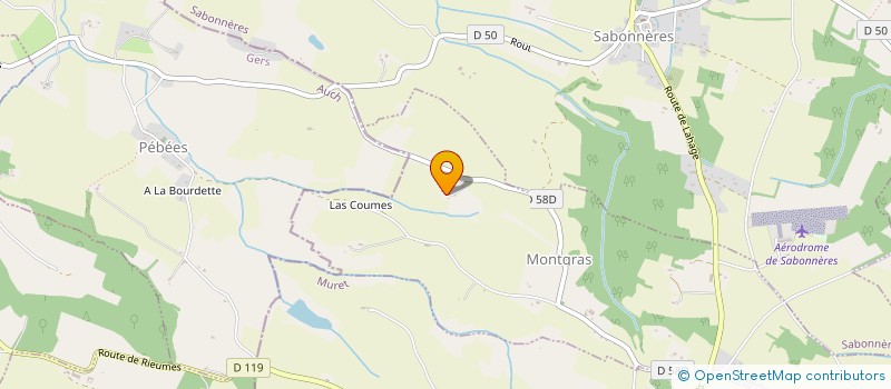 localisation de l'entreprise MONSIEUR OLIVIER CASTILLON  MONTGRAS