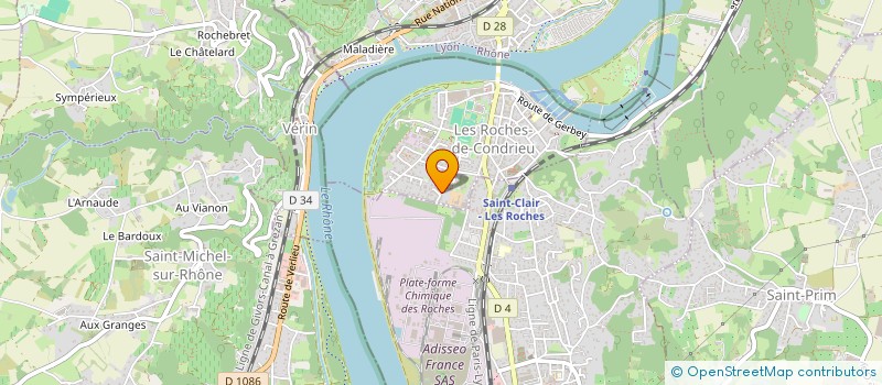 localisation de l'entreprise MONSIEUR OLIVIER CAVALEIRO  LES ROCHES-DE-CONDRIEU