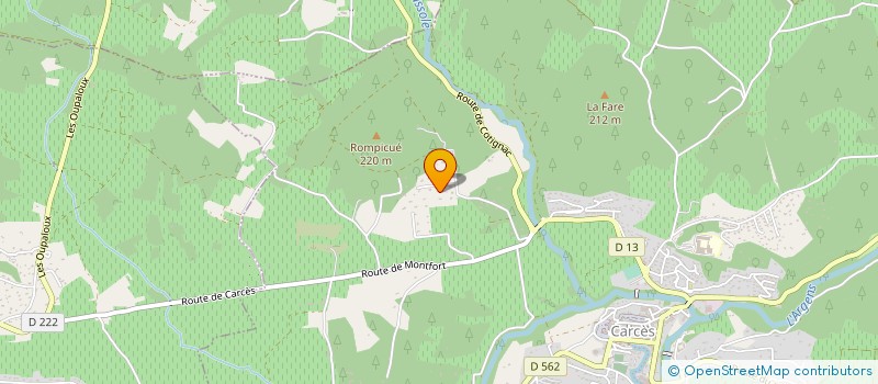 localisation de l'entreprise MONSIEUR OLIVIER CAVALLO  CARCES