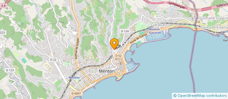 localisation de l'entreprise MONSIEUR OLIVIER CAVERIVIERE à MENTON
