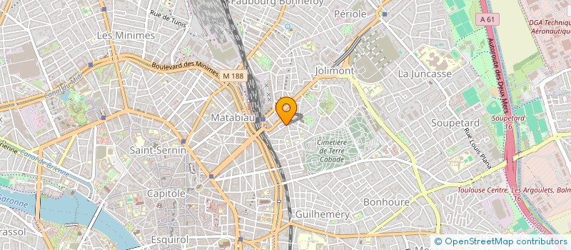 localisation de l'entreprise MONSIEUR OLIVIER CAZAUX à TOULOUSE