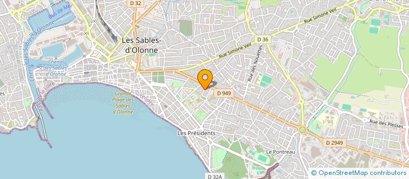 localisation de l'entreprise MONSIEUR OLIVIER CAZENOVE à LES SABLES D'OLONNE