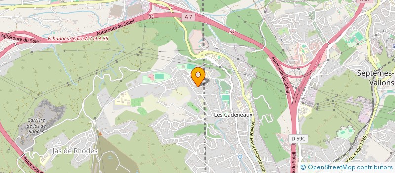 localisation de l'entreprise MONSIEUR OLIVIER CECCHINELLI à LES PENNES-MIRABEAU