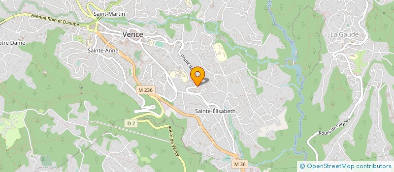 localisation de l'entreprise MONSIEUR OLIVIER CELESTINE  VENCE